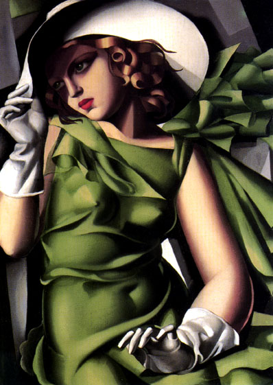 Photo:  Tamara de Lempicka-Girl-in-a-Green-Dress-1930